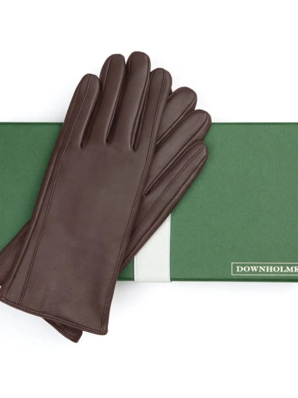 Downholme Women's Touchscreen Leather Cashmere Lined Gloves-NWT